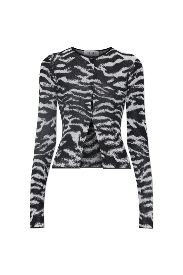 Cardigan with animal motif od The Attico