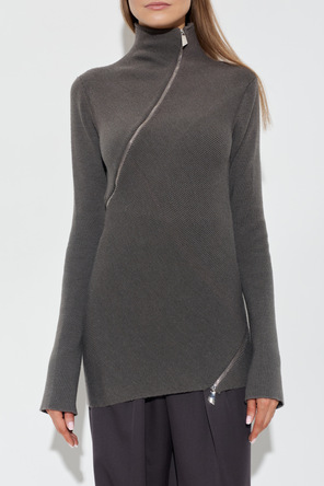 The Attico Sweater with decorative zippers