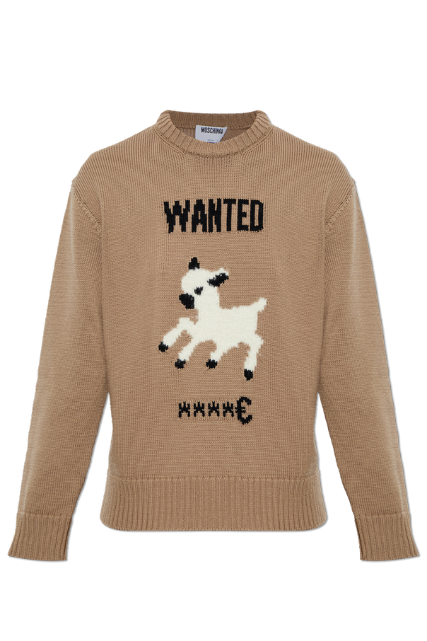 Embroidered wool jumper od Moschino