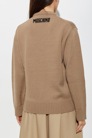 Moschino Embroidered wool jumper