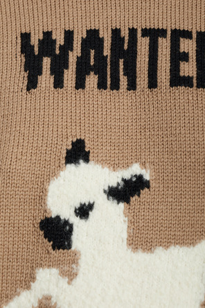 Moschino Embroidered wool jumper