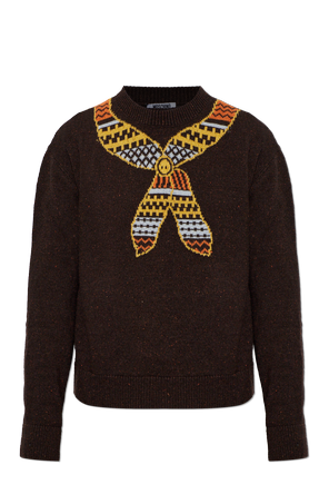 Sweter z kolorowym wzorem