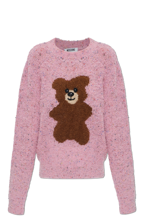 Sweater with a teddy bear motif