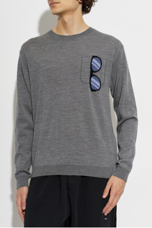 Moschino Wool jumper with print