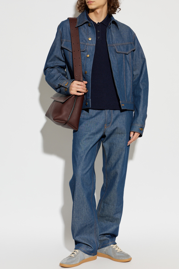 Moschino Wool polo with patches