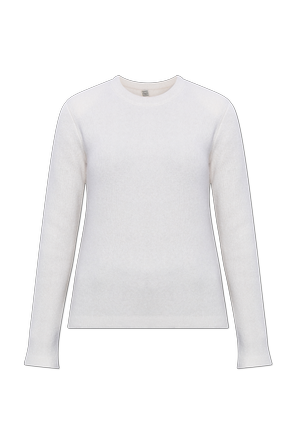 Sweater with shoulder pads
