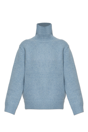 Wollpullover mit Turtleneck und geradem Schnitt