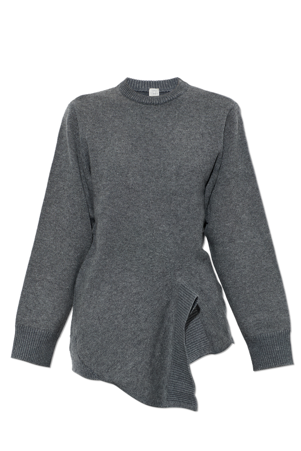 Wool Sweater with Asymmetric Hem od TOTEME