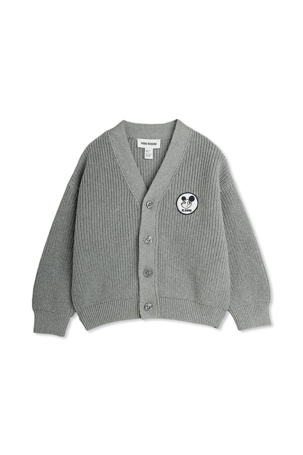 Cardigan with logo patch od Mini Rodini