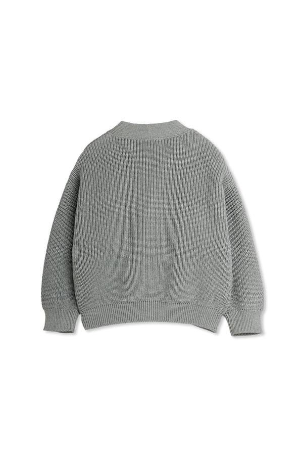 Mini Rodini Cardigan cu aplicație logo