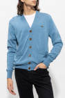 Vivienne Westwood BLUE Wool cardigan with logo