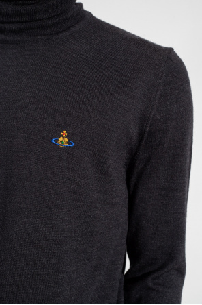 Vivienne Westwood Wool turtleneck sweater with logo