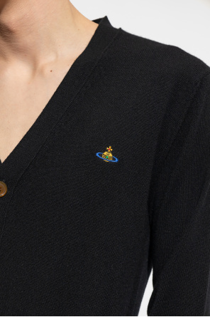 Vivienne Westwood Love Moschino Vit t-shirt med schackrutigt hjärta och svart logga