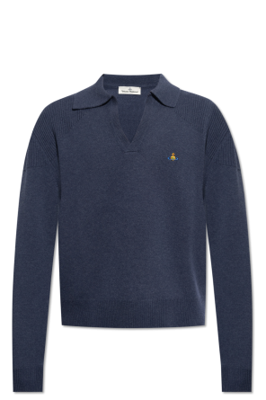 ‘football’ wool sweater with collar od Vivienne Westwood