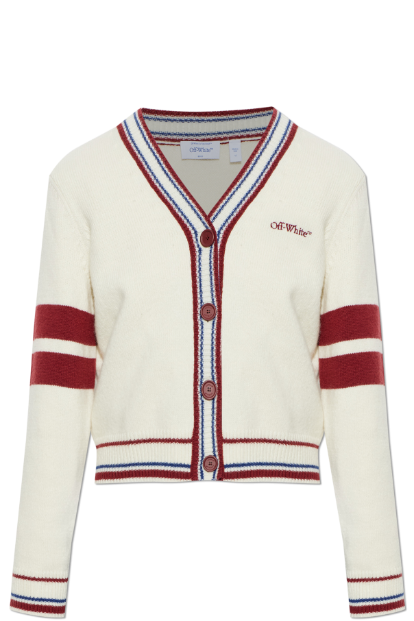Cardigan with embroidered logo od Off-White