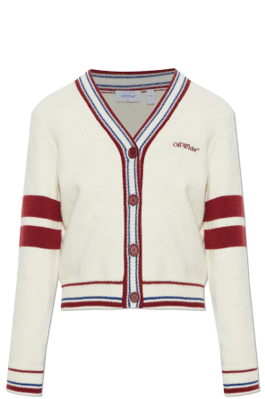 Cardigan with embroidered logo