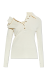 Courrèges cream Ribbed Sweater