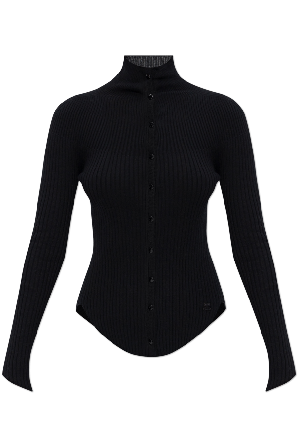 Cardigan with stand-up collar, zdjęcie 1 Cardigan with stand-up collar od Courrèges