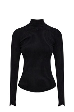 Rollkragenpullover mit Logo