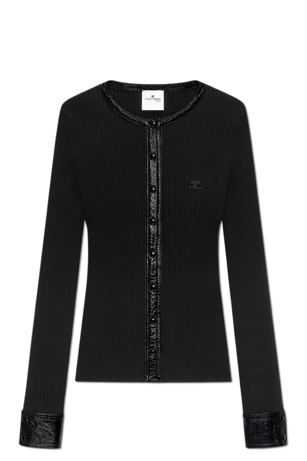Cardigan made of combined fabrics od Courrèges