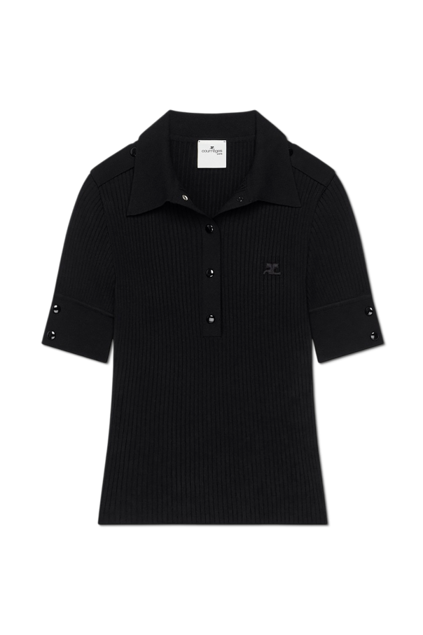 Ribbed slim-fit polo od Courrèges