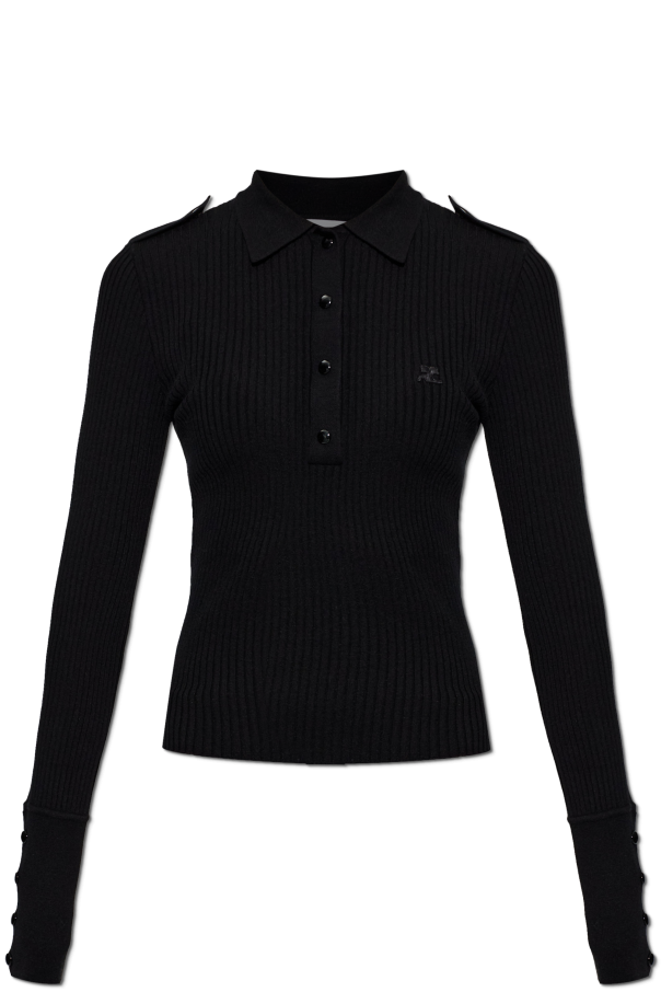 Polo with logo od Courrèges