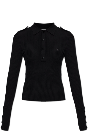 Polo with logo od Courrèges