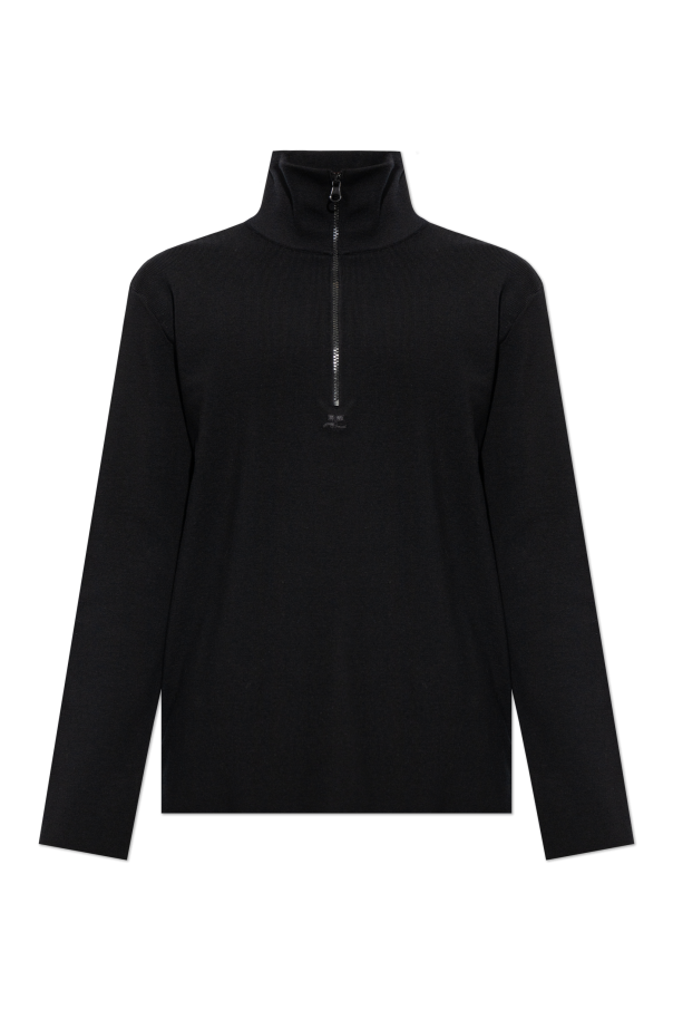 Wool sweater with stand-up collar od Courrèges