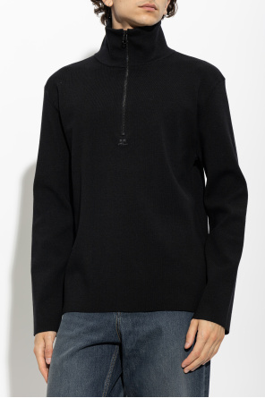 Courrèges Wollpullover mit Stehkragen