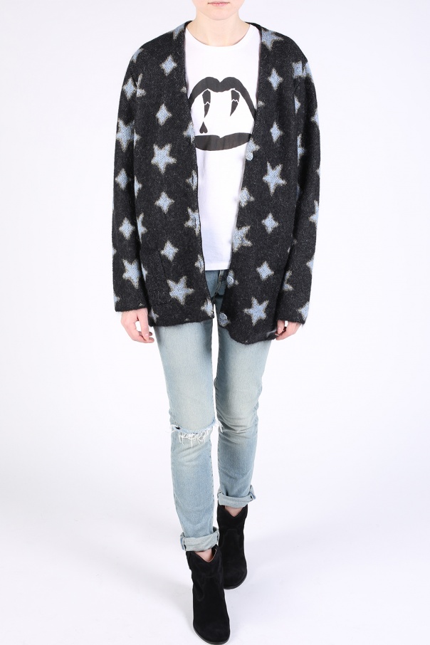 saint laurent star cardigan