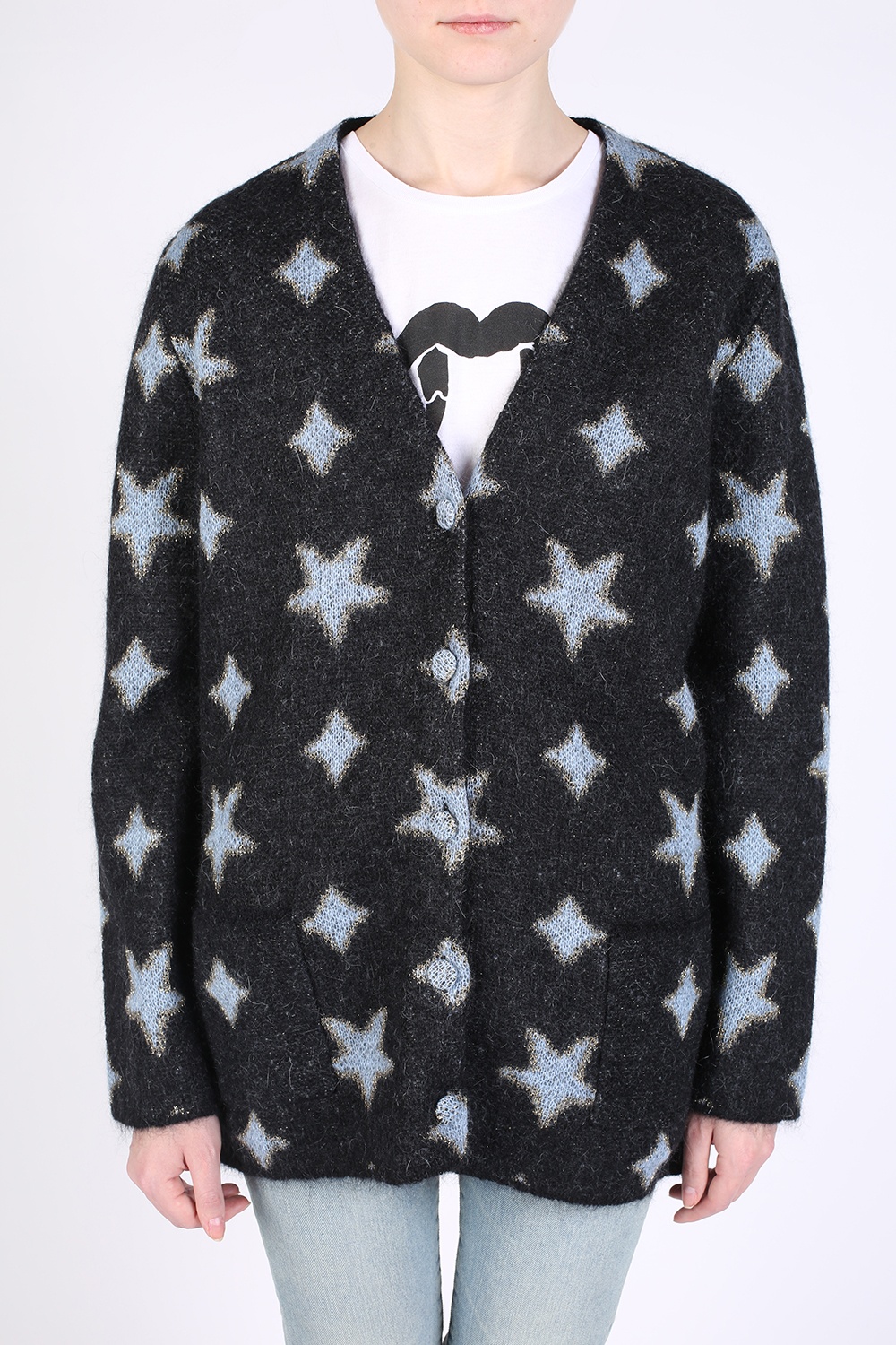 saint laurent star cardigan