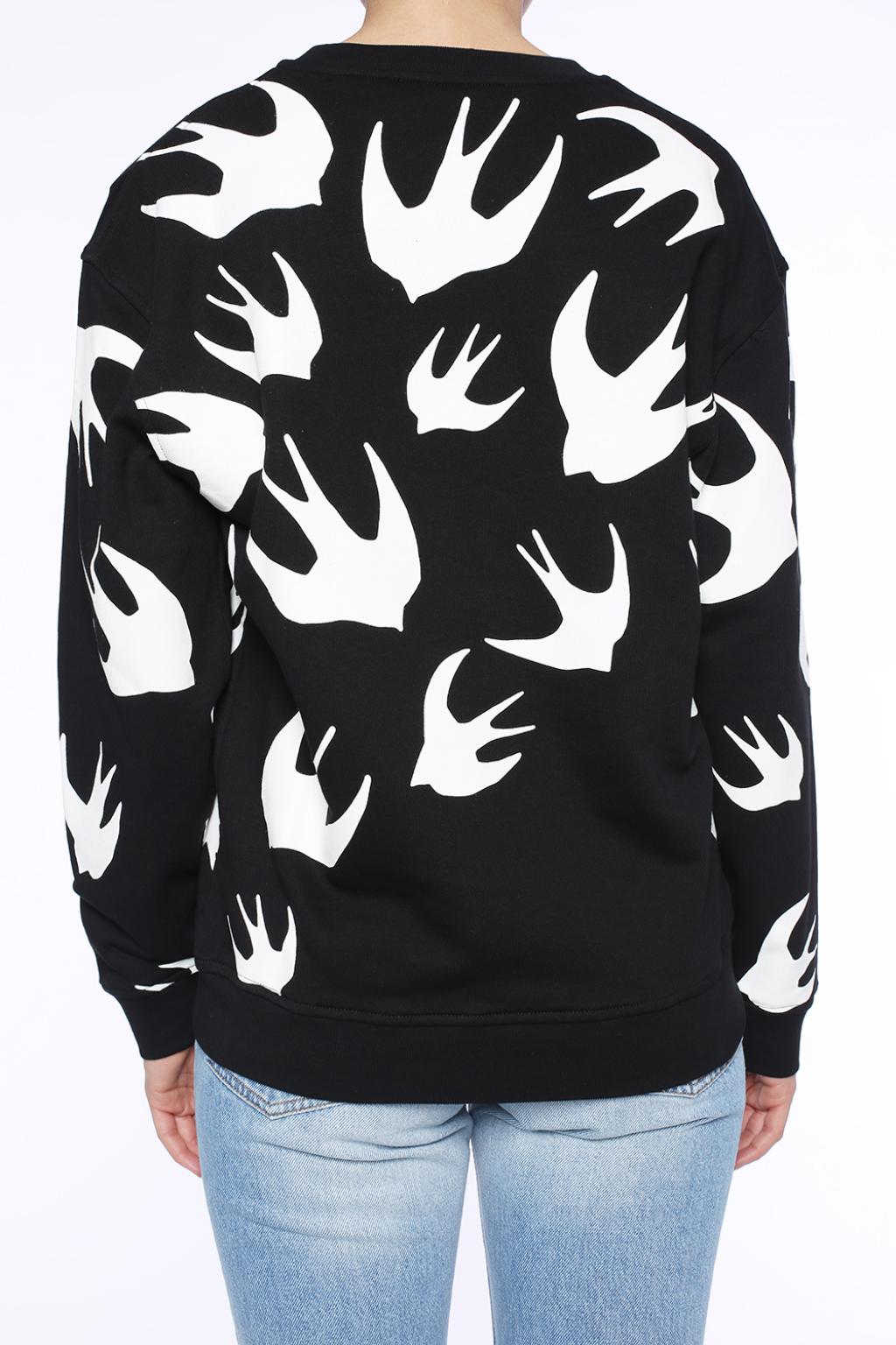 swallow print sweatshirt