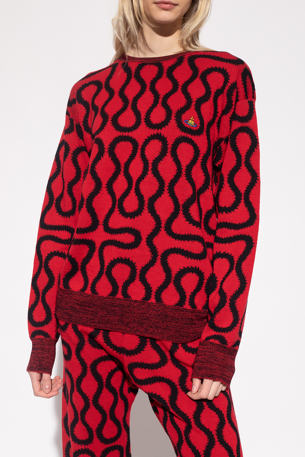 Vivienne Westwood Patterned sweater abstract-print with logo