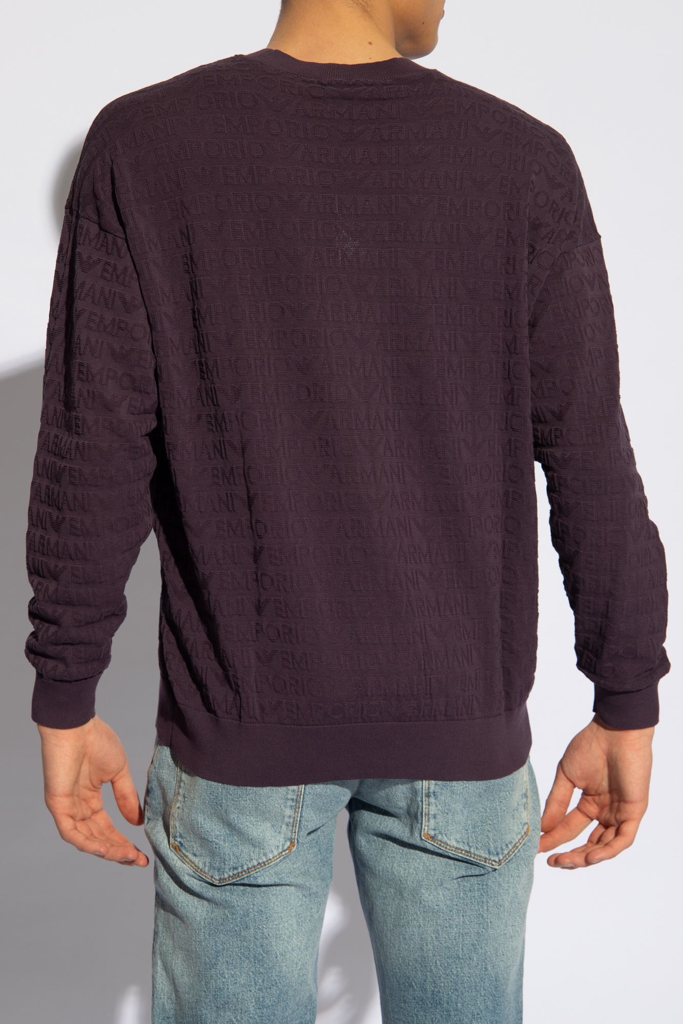 Emporio armani Q733 Monogrammed sweater