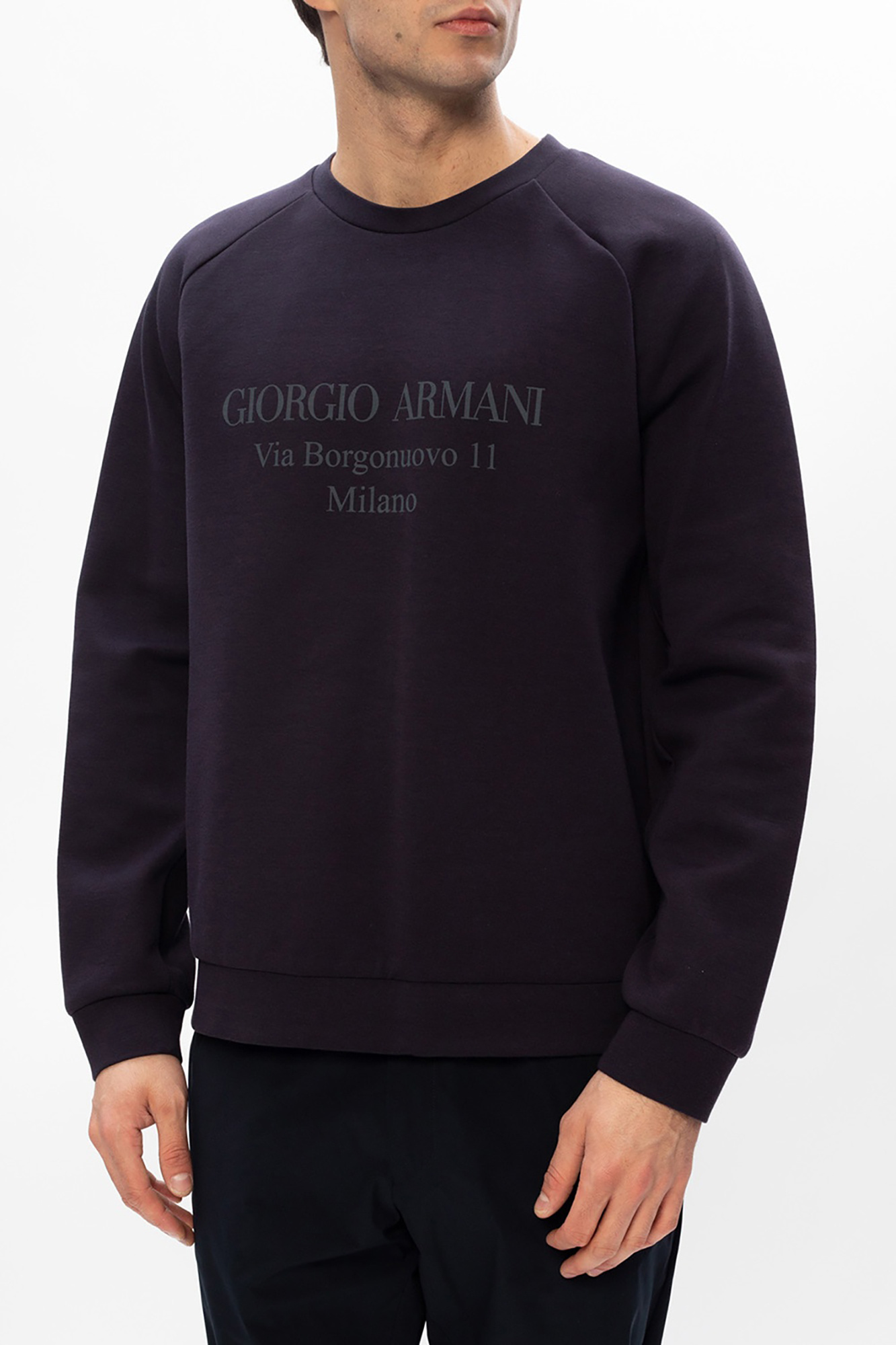 Giorgio Armani Armani EA7 core ID french terry sweatshirt in white