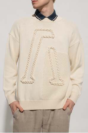 Emporio armani Bomberjacke Sweater with decorative inlay