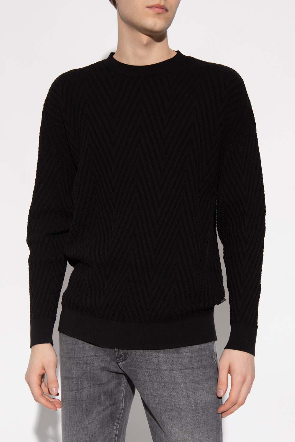 Emporio Armani Sweater with raised pattern