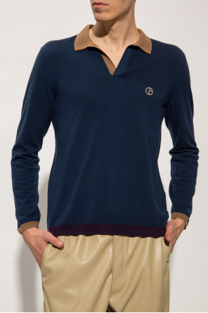 Giorgio Armani Long-sleeved polo shirt