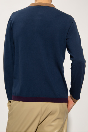 Giorgio Armani Long-sleeved polo barbour shirt