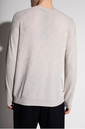 Giorgio Armani single-breasted Ribbed sweater