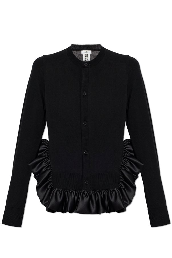 Wool cardigan with ruffle od Comme des Garçons Noir Kei Ninomiya