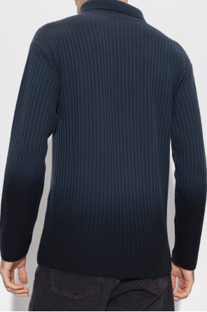 Giorgio Armani Wełniany sweter z kołnierzem