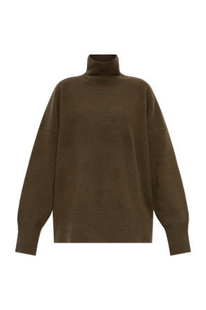 Wool turtleneck with fringes