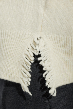 RÓHE Wool turtleneck with fringes