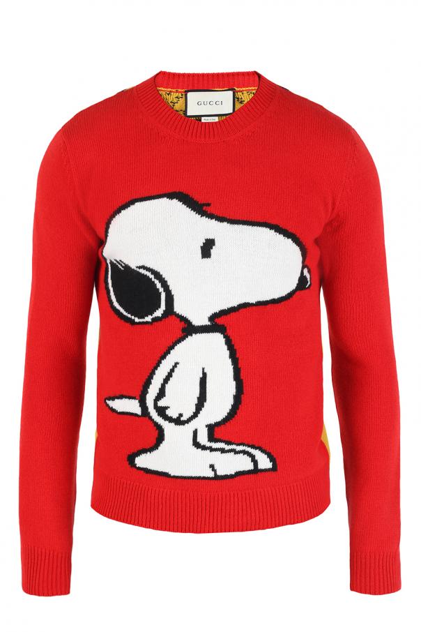 Gucci Embroidered Snoopy sweater | Men's Clothing | Vitkac