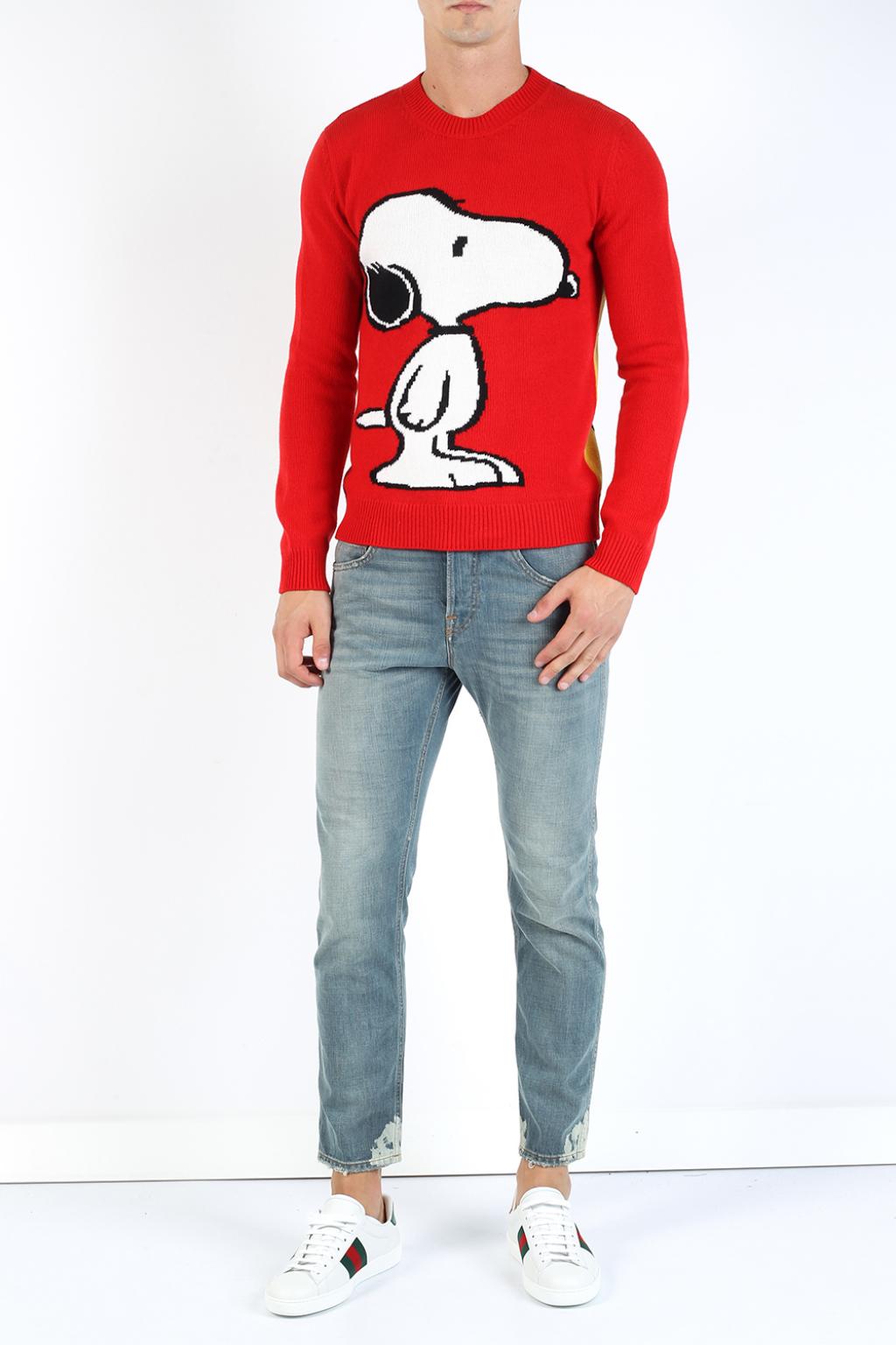 Embroidered Snoopy sweater Gucci 