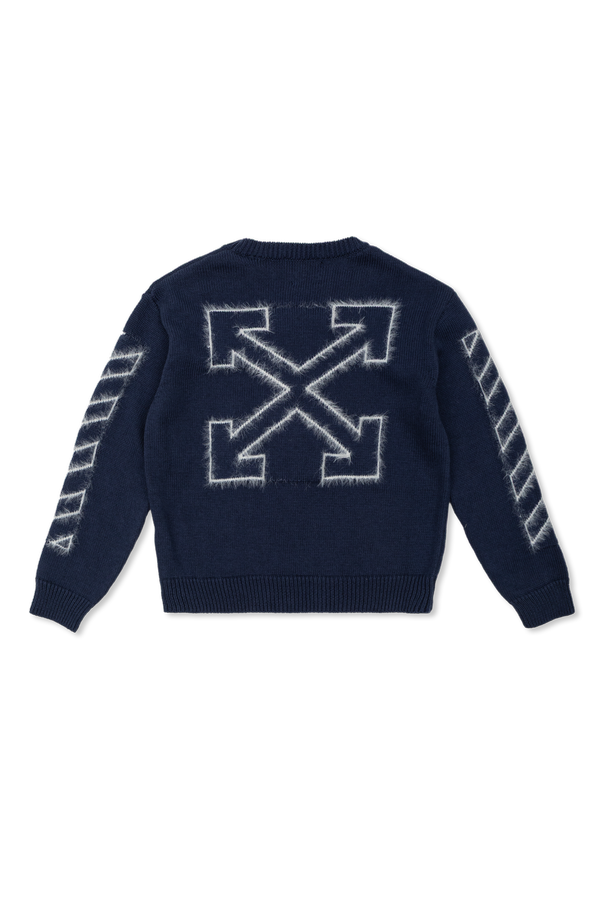 Off-White Kids Suéter con logo bordado