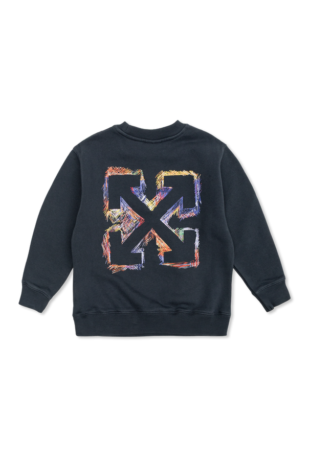 Off-White Kids Sweatshirt mit farbig bedrucktem Logo