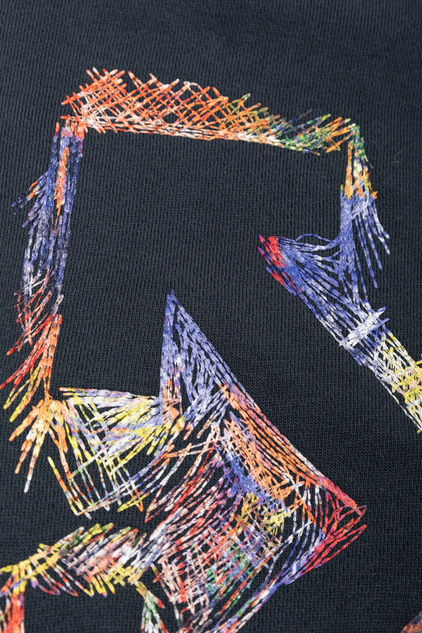 Off-White Kids Sweatshirt mit farbig bedrucktem Logo
