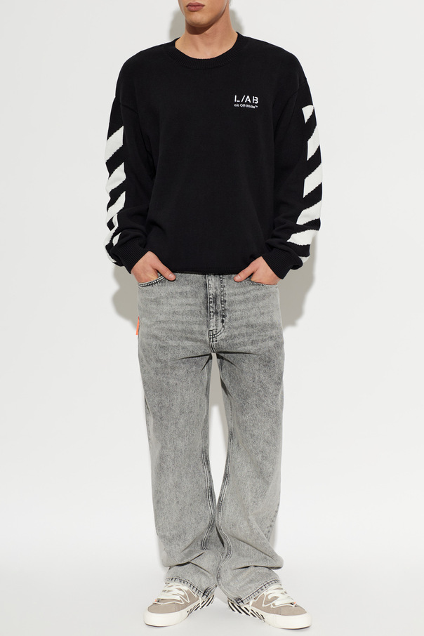 L/AB c/o Off-White Pulover cu logo brodat